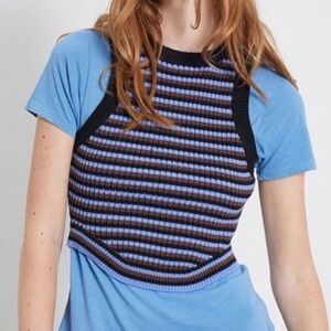 Pacsun L.A. Hearts Striped Knit Sweater Tank‎ Top NWT XS